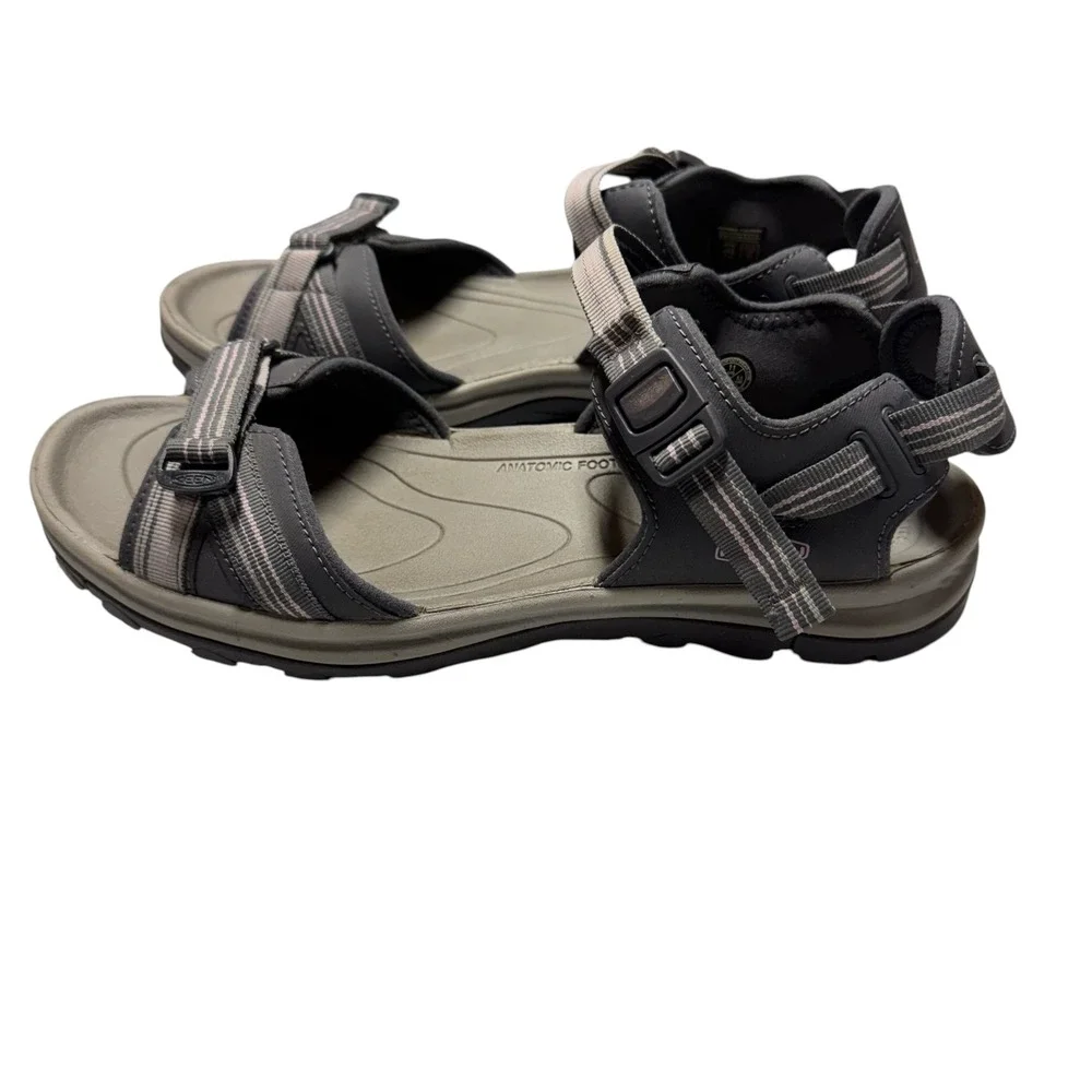 Keen Terradora Il Sandal Women 11 Open Toe Grey Pink Hiking Sport Straps 1022448